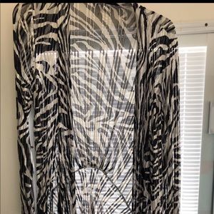 Zebra print cardigan